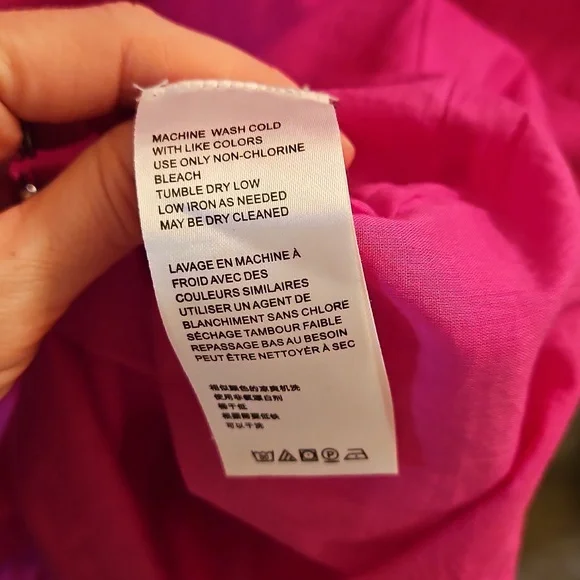 Free People Hot Pink Hope Mini Dress, NWT, M, Cotton, Summer - Picture 7 of 11